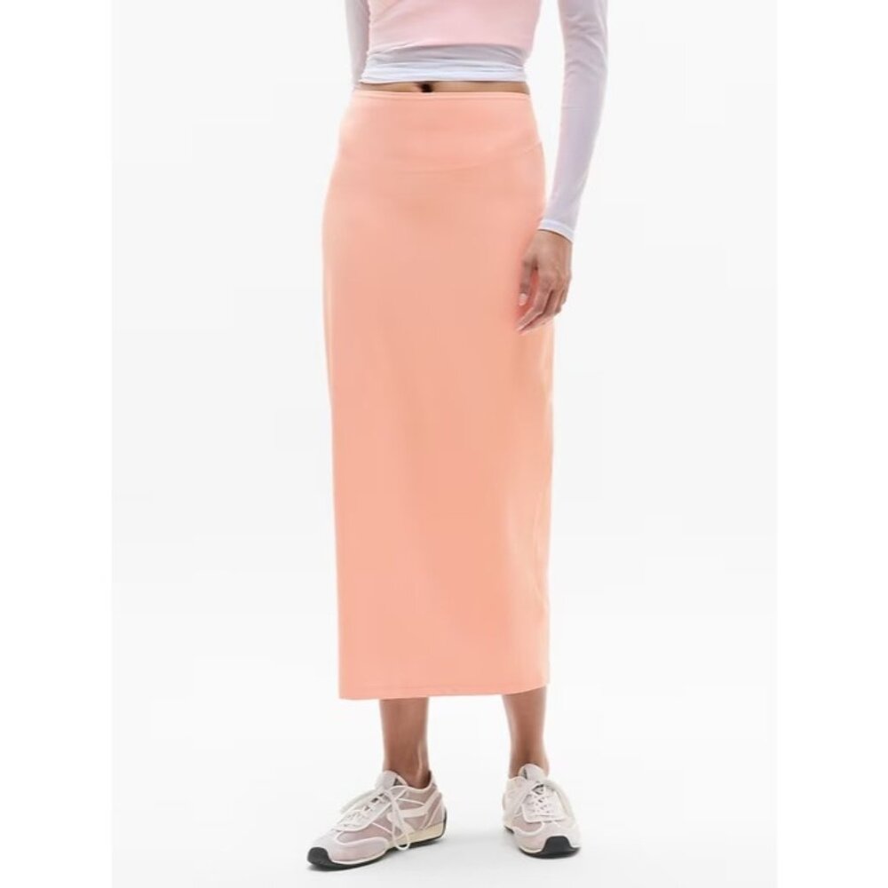 Athleta Be Free High Rise Maxi Skirt Medium Guava